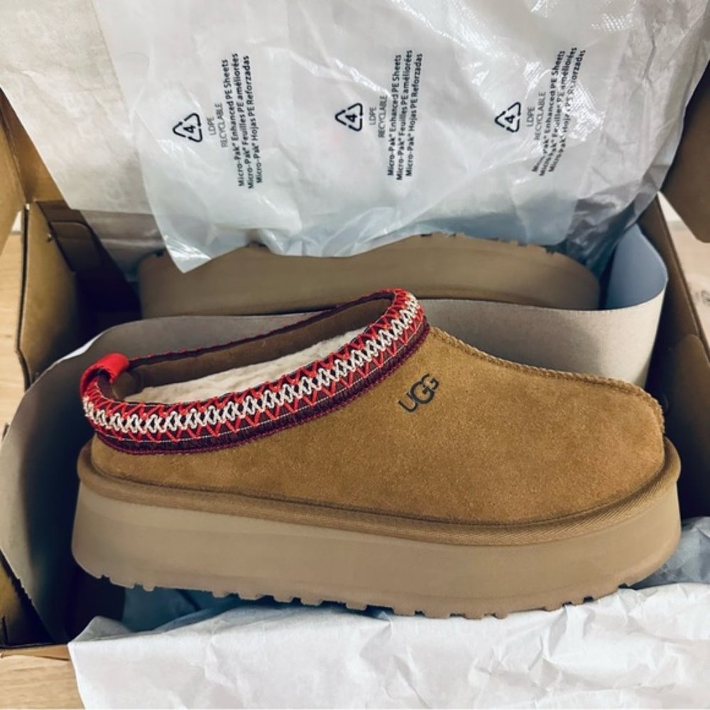 NWT UGG Tazz Women Slippers Mule Clogs in Chestnut